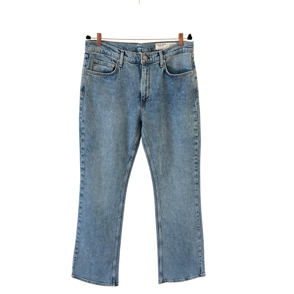 Rag & Bone Peyton Bootcut Jeans Womens 32 Light Wash High Rise Classic NWT